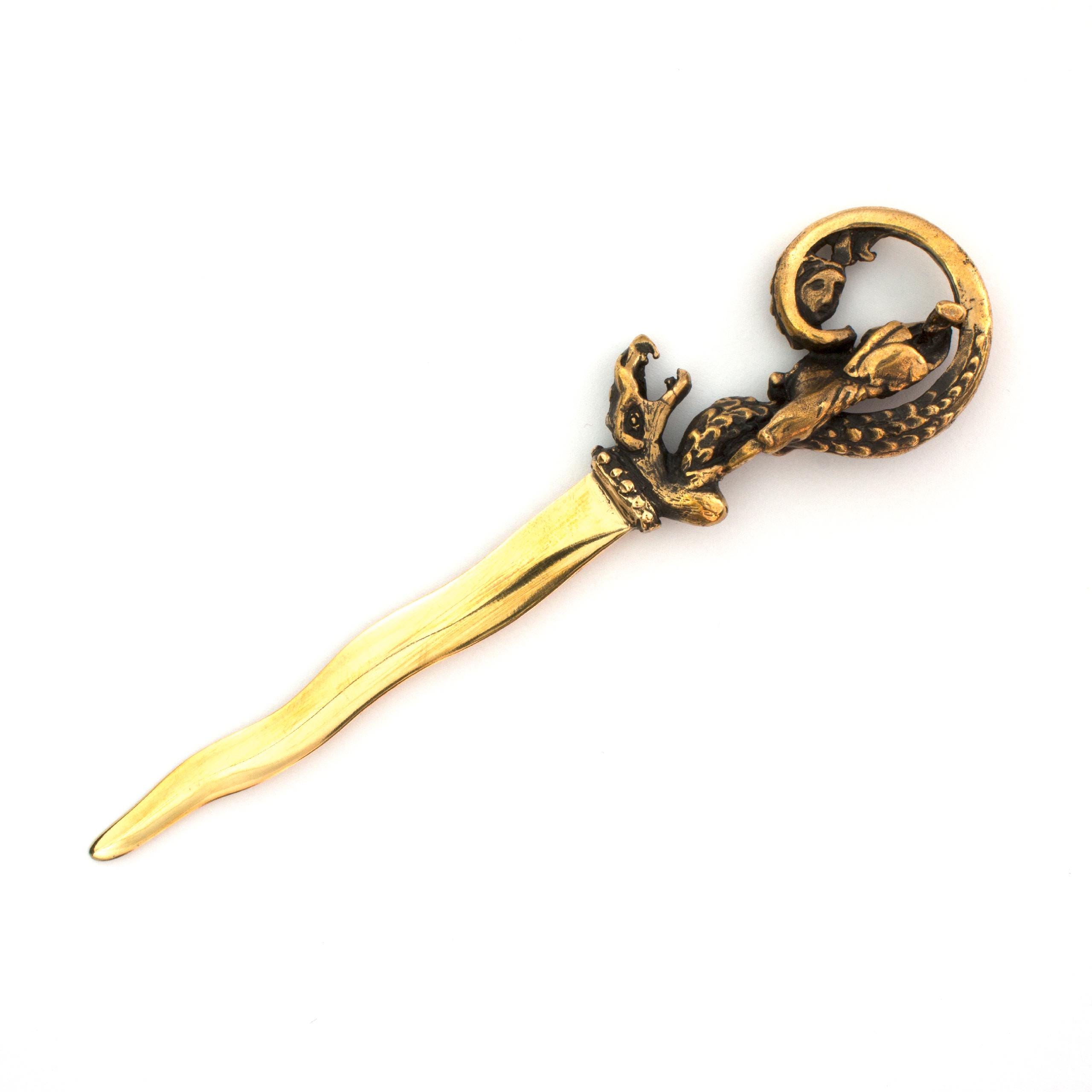 St. George and the Dragon Letter Opener – Wavy Blade