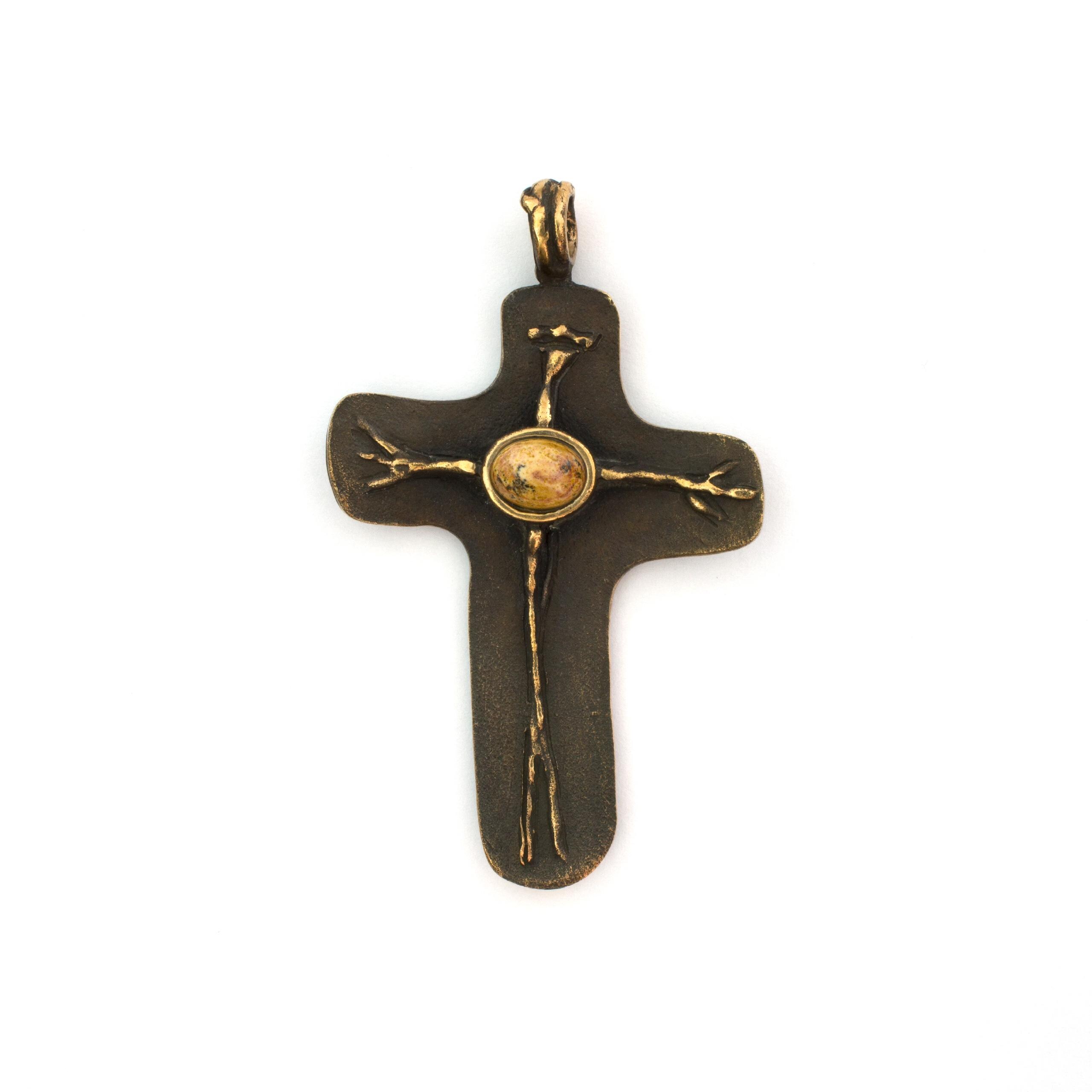 Cross with an Oval Stone