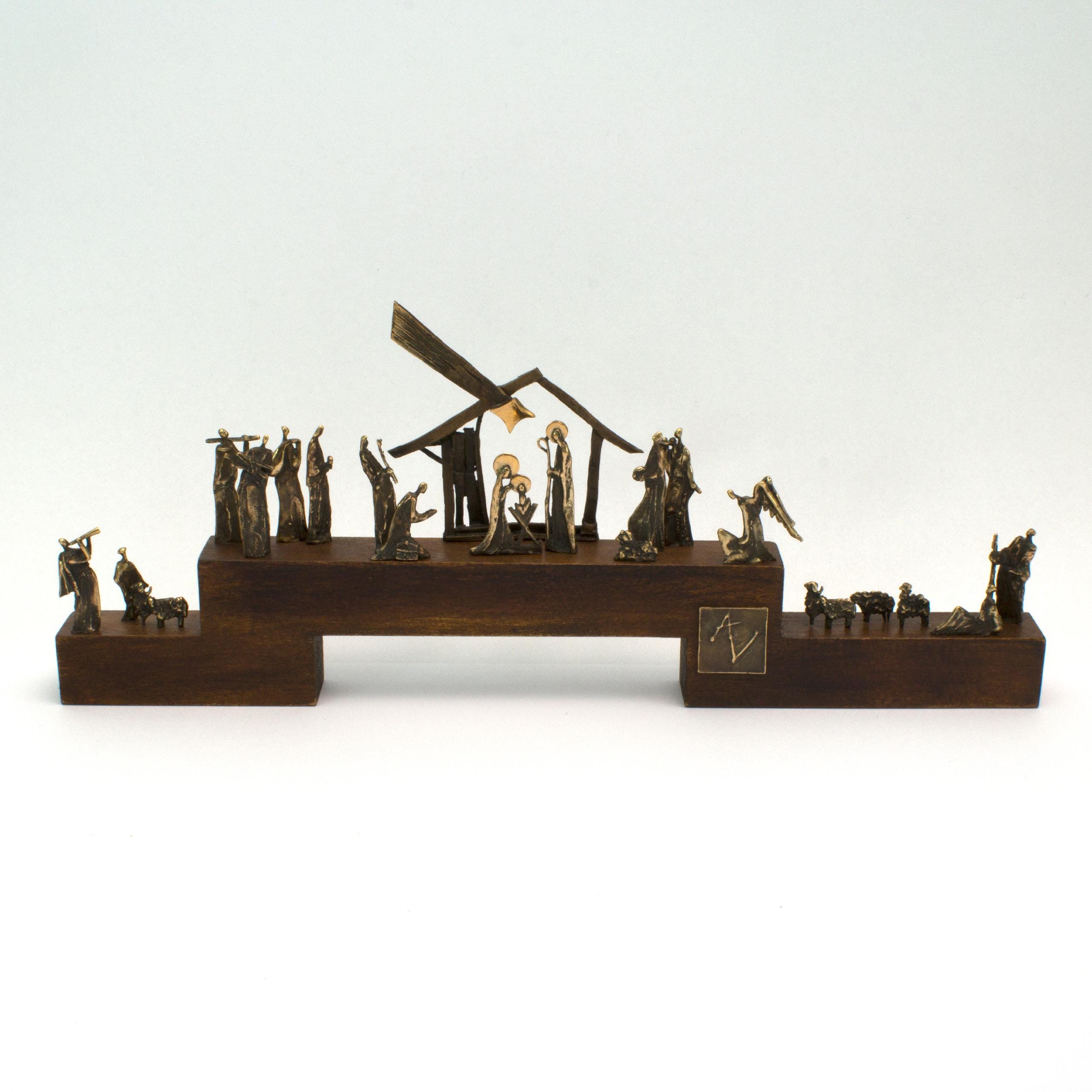 Nativity Scene (Patinated wood)